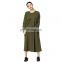 TWOTWINSTYLE Autumn Patchwork Dresses For Women O Neck Long Sleeve Loose Oversize Midi