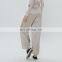 TWOTWINSTYLE Ruffle  Elastic High Waist Ankle Length Wide Leg Trousers For Women