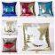 Magic Pillow case Home Double Color Glitter Sequins Throw Pillow Case Bling Decor 6colors