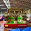 Kids outdoor camouflage boom camp inflatable bounce course for camping area
