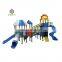 School outdoor spiral slide game outdoor playground kids play house equipment toys JMQ-18152C