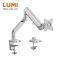 Single Aluminum Gas Spring Monitor Desk Mount