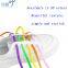 Cheap New Fashion Colorful metal Lazy Elastic Flat No Tie Magnetic Shoelaces