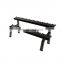 New design  high quality  pin loaded CHROME DUMBBELL RACK life fitness commercial gym equipment