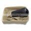 Beige 5 Speed Gear Shift Knob Gaitor Chrome Boot For VW Polo 9N 9N3 IV V 02-08