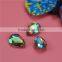 Point back teardrop shape two holes sew on galss material rhinestone ab color very shining beautiful for Clothing Accessories