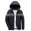 Washable Rechargeable 12V USB Men's Heating Electric Battery Heated Winter Down Hooded Jacket for Men