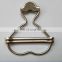 Clip Brass Metal Gourd Adjustable Suspender Buckle