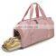 2020 New fitness gym bag fashion sports duffle bag pink tote nylon overnight travel bag