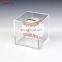 acrylic square display box custom clear acrylic baseball cube