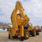 Backhoe Wheel Loader With Excavator And Pivot Center In The End