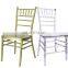 Promotion acrylic chair luxury wedding furniture white chair