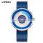SINOBI 9703 Fashion Creative Mesh Strap Quartz Analog Business Men Wristwatches Luxury Watch
