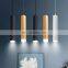 30/60CM Golden Pipe LED Pendant Lamp Kitchen Dining Room Shop Bar Cylinder Long Tube LED Pendant Light