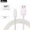 Free sample original chip for iphone 2M usb data charging cable with mfi certified 8pin connector