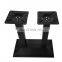 Antique black cast iron bar table base and leg