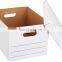 Custom Shipping Mailing Box Classic Moving Bankers Boxes Corrugated Paper Box With Easy Carry Handles