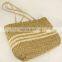 SEAGRASS WITH PALM LEAF TRIM BAG Seagrass Handbag 100% Nature Straw Woven Tote Bag