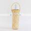 Hot Sale Woven Rattan Wine Tote Water Bottle Holder with Handle Wholesale Vietnam Supplier