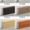 Baseboard wholesale corner line 7cm PVC anchor line with nail cover strip floor wood grain black and white grey closing