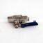 1/4 inch Mini Brass Ball Valve Nickel Plated malex female Valve