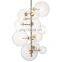 Modern gold metal with globe glass shade sputnik led chandelier lighting pendant lamp Decorative Ceiling