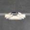 Modern minimalist alabaster chandelier villa hotel interior decoration LED lighting black metal chandelier