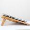 Desk Solid Bamboo Wood Foldable Laptop Air Cooling Stand Pad Cooler for Laptop 14inch