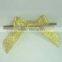pre tied polyester satin ribbon bow with wire twist