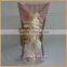 C003AE wedding decoration light blue chiffon and organza ruffled chair cover wedding