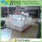 Accessories MDF white shopping mall display kiosk, shop counter design images                        
                                                Quality Choice