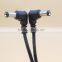 30cm black color 5.5*2.1mm 22AWG DC male power cable for LED