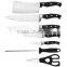 BLACK HANDLE STAINLESS STEEL 8PCS KITCHEN KNIFE SET