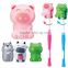 D655 Funny Plastic Toothbrush Holder With Cover Bathroom Accessories Kids Gift Kids toothbrush holder