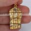 wholesale price cheap double gold plating micro pave mini jesus piece pendant hip hop