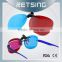clip on red/blue plastic 3D glasses can be put on normal glasses