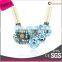 2015 Trendy Design Jewelry Crystal Rhinestone Floweres Necklace