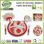 2015 bamboo fibre children dinner set, plate&bowl&tumbler&spoon&fork dinner set