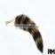 100% real Raccoon Tail Fur for bag accessories