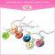 Various shape resin material glitter custom hande your own girl earring