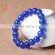 Wholesale High Quality Semi Precious Stone Blue Agate Beads Bracelet Jewelry