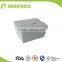 White cardboard food container lunch box