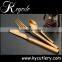 gold colored flatware,gold cutlery set,Champagne gold plated flatware