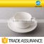 plain ceramic Arabic coffee cup and saucer