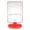 Single side 180 degree free rotating compact led vanity mirror