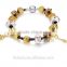New Stock Fashion Jewelry Alloy Material Glass Beads DIY Bracelet Patterns