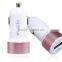 pink and white and cheap single usb car charger