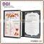 Dragon Gear - 3 Panel restaurant menu book / pvc card holder for Good Reseller / bathroom amenities