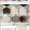 38.58'' Crema Marfil Hexagon Marble Mosaic Tile Polished