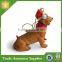 Professional dog supplier polyresin Dachsund Christmas ornament